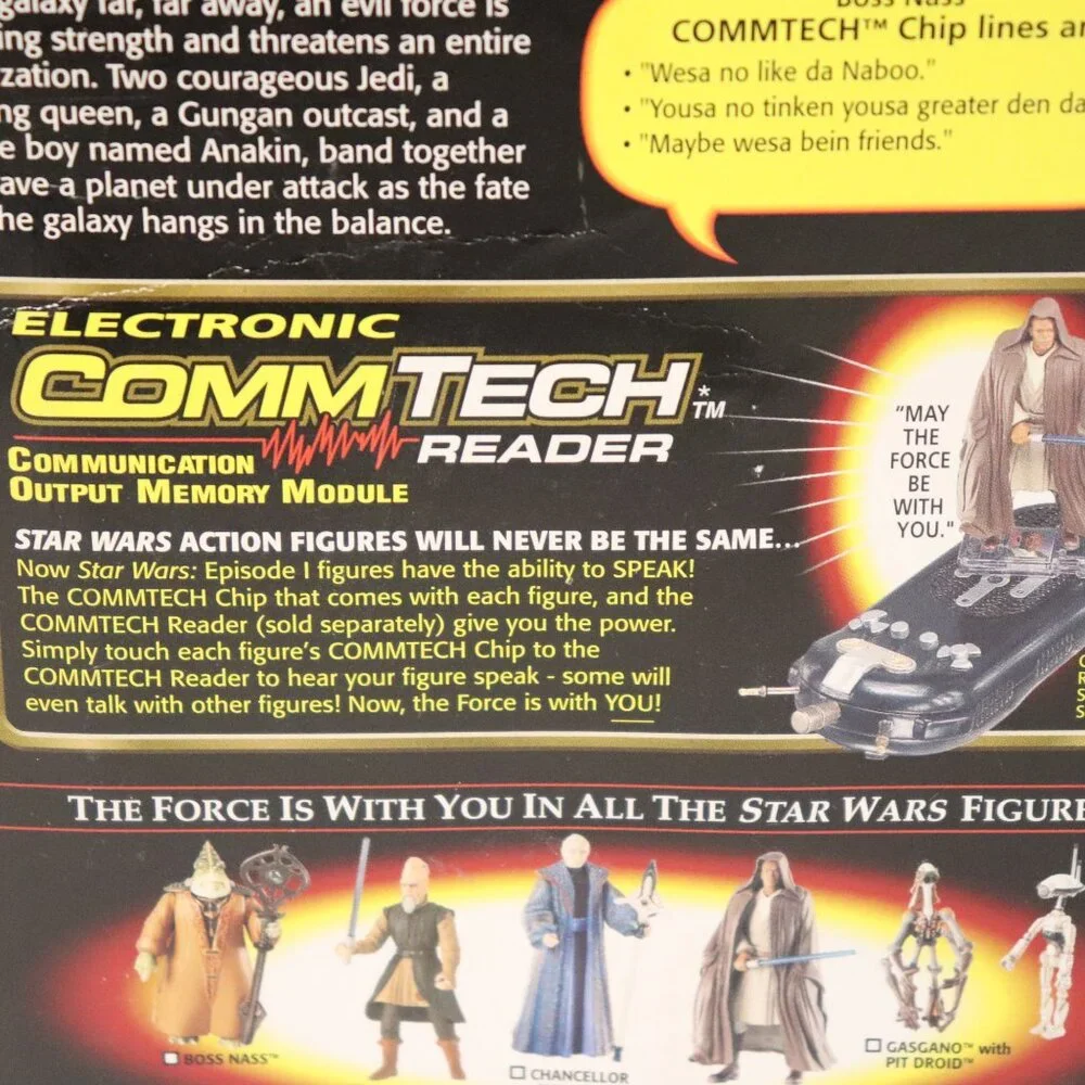 Boss Nass NIP 1988 Hasbro Star Wars Episode 1 w /Comm Tech Chip